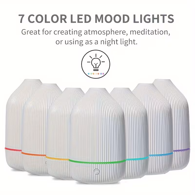 UK Spec. Soundwave Diffuser with LED Mood Lighting β Compact & Reliable - Image 6